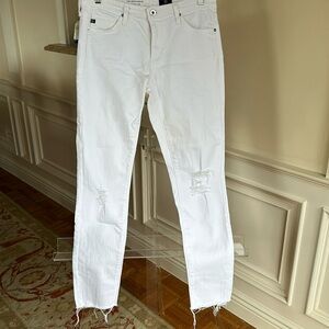 COPY - AG Distressed Super Skinny Ankle Jeans